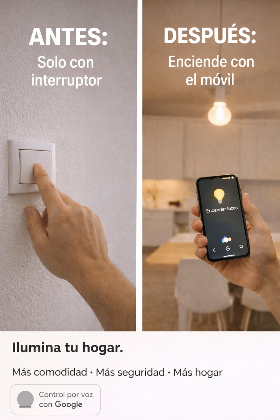 Acceso al portal con manos ocupadas